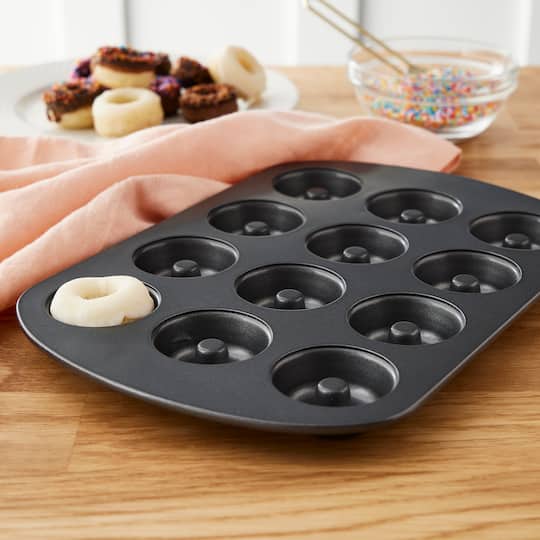 6 Pack: Non-Stick Mini Donut Pan by Makery®